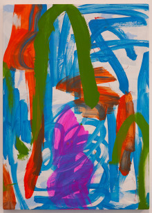 Foto: Wolfgang Schäfer, Beyond cool, 2026, 85 x 60 cm, Acryl auf Holz