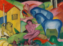 Foto: Franz Marc, Der Traum 1912 Oel auf Leinwand, Museo Nacional Thyssen Bornemisza, Madrid