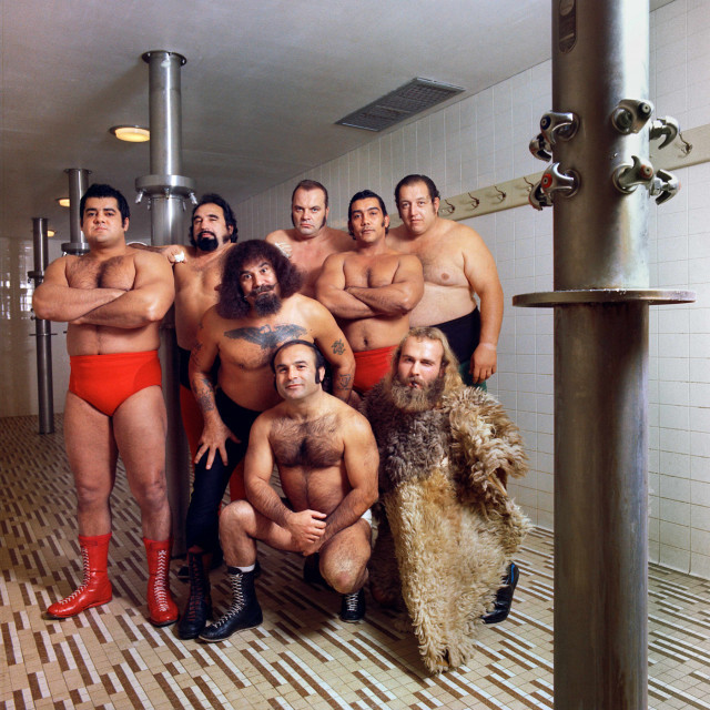 Foto: Neal Slavin, Capitol Wrestling Corporation, Washington, D.C., 1972–75, Chromogener Farbabzug, Kunstpalst, Düsseldorf, © Neal Slavin